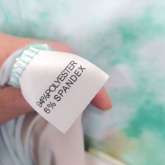 Ouges Tie Dye Shirt Americana Pocket Patriotic 4th of July Colorful Summer Top - Picture 3 of 3